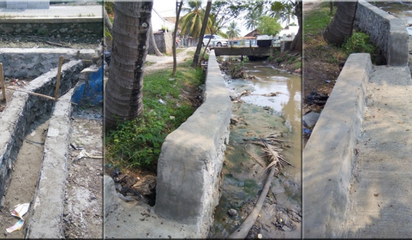 Pembangunan Turap Tanggul Sungai Desa Babakan Asem
